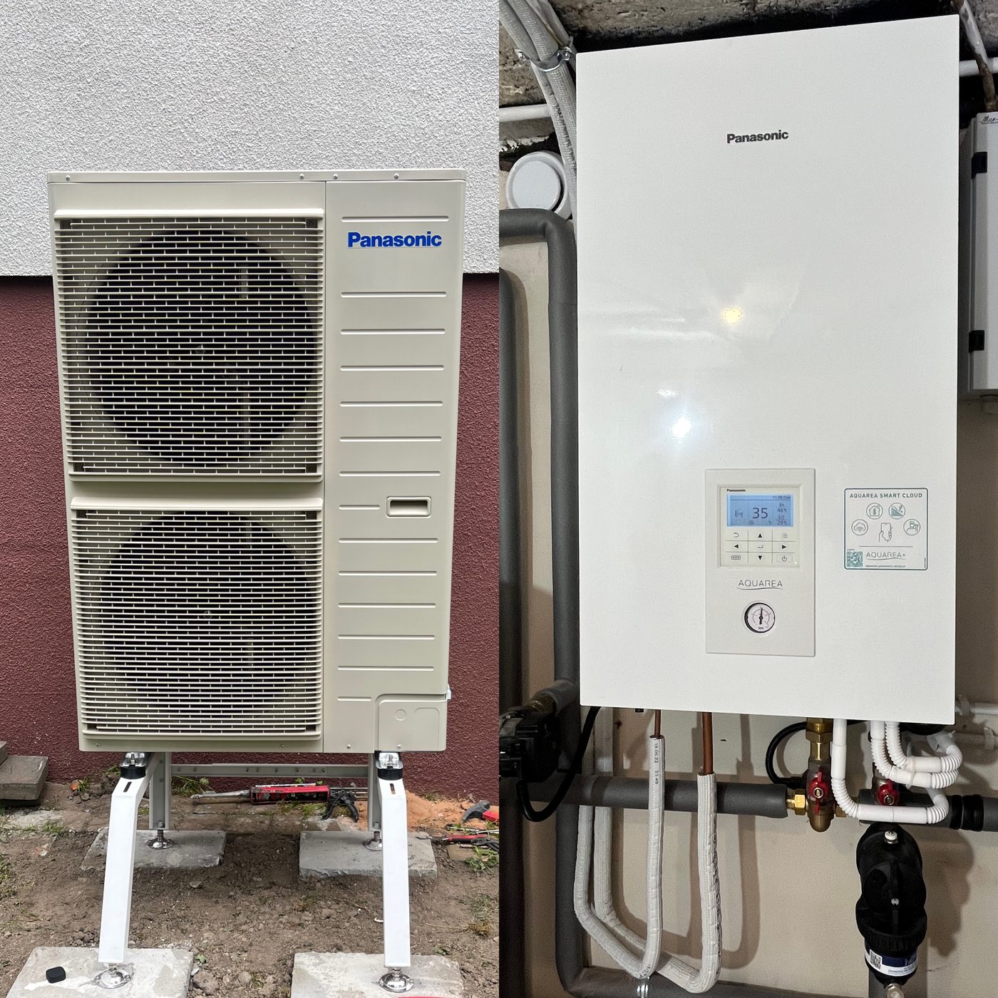 Pompa ciepla Panasonic Aquarea - realizacja Instals-Plus